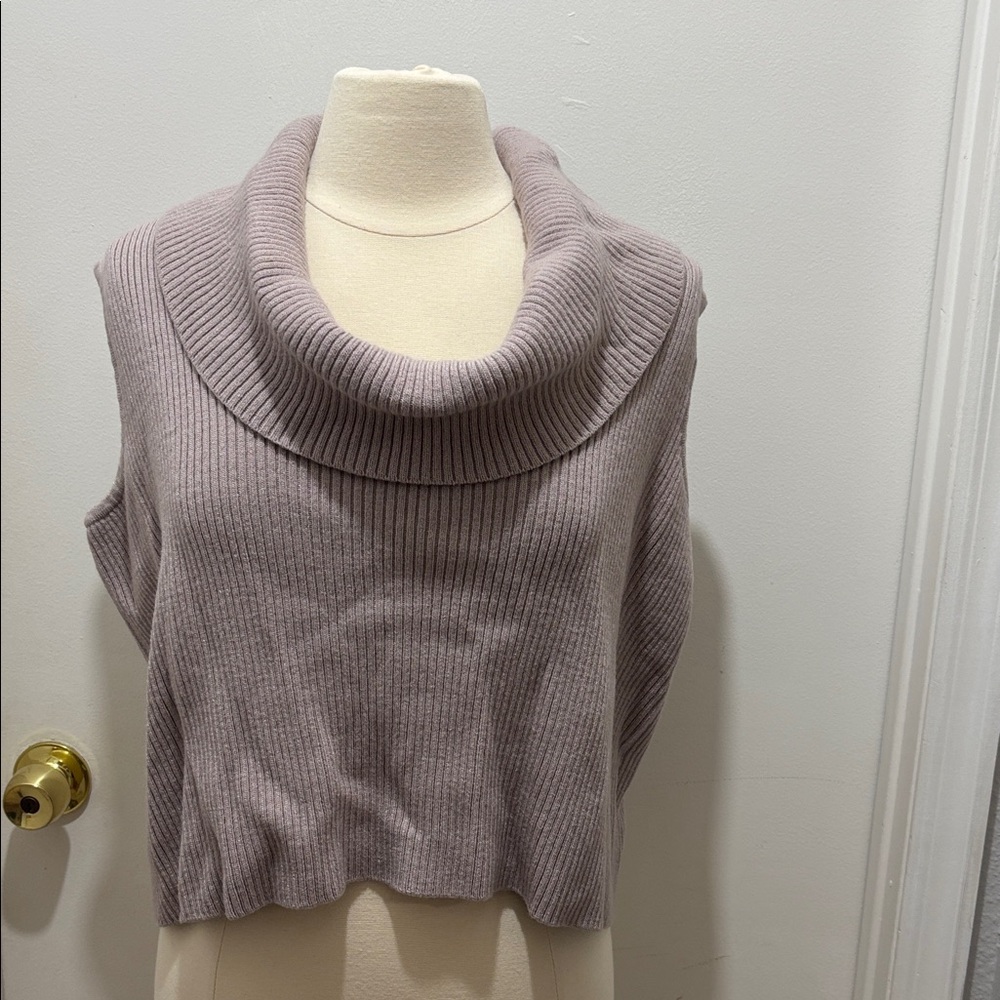St. John Mauve Cowl Neck Sweater